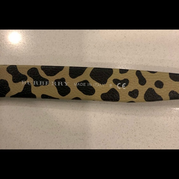 Burberry Leather Leopard Sunglasses - Picture 3 of 5